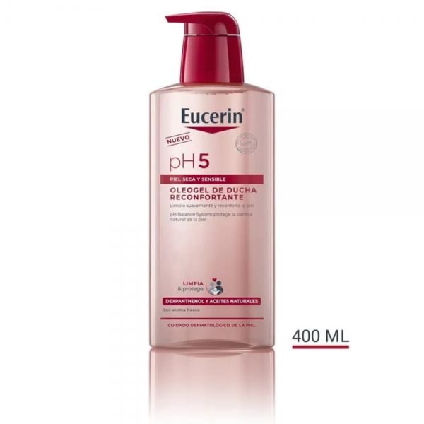 pH5 Óleo gel de Ducha Reconfortante, 400 ml. - Eucerin