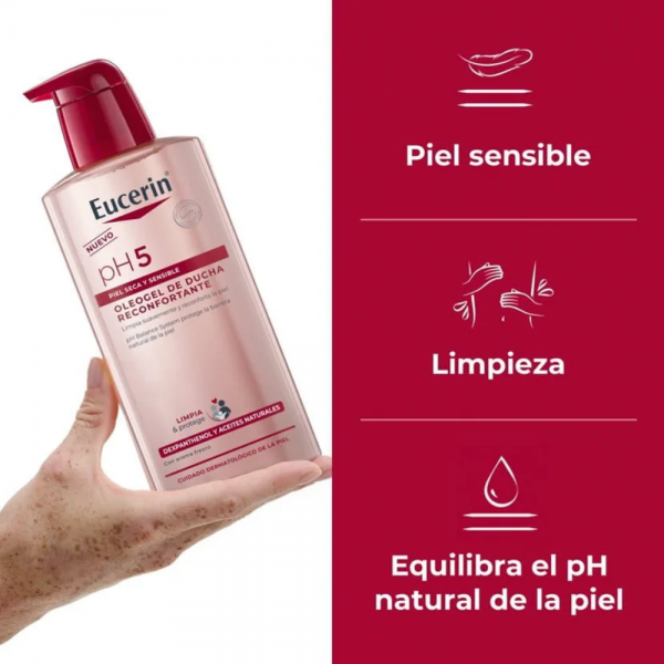 pH5 Óleo gel de Ducha Reconfortante, 400 ml. - Eucerin