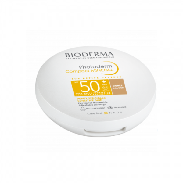 Photoderm Compacto MINERAL SPF50+ Dorado , 40 ml. - Bioderma