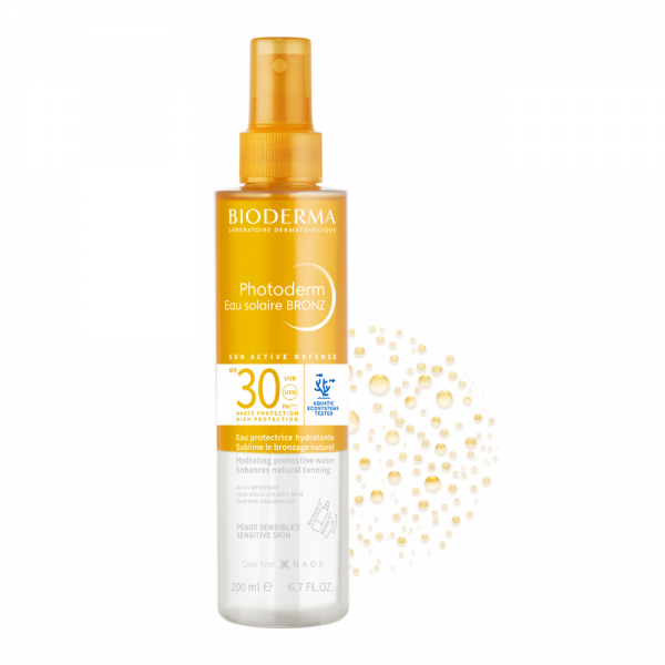 Photoderm Eau Solaire Bronz SPF 30, 200 ml. - Bioderma