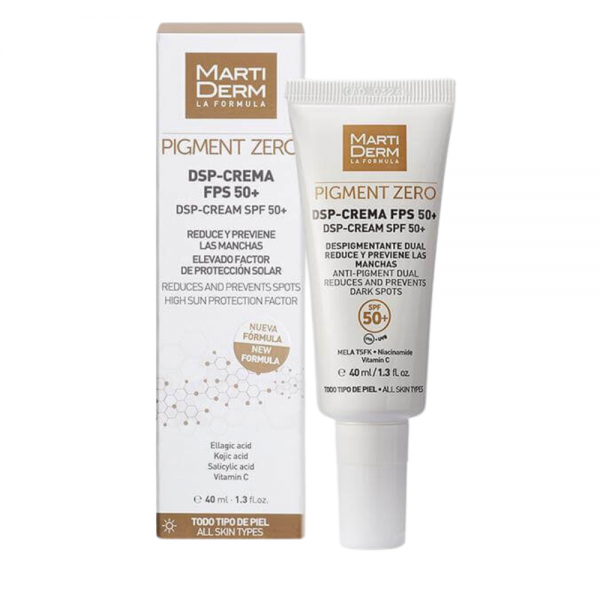 Pigment Zero DSP Crema FPS 50+, 40 ml. - Martiderm