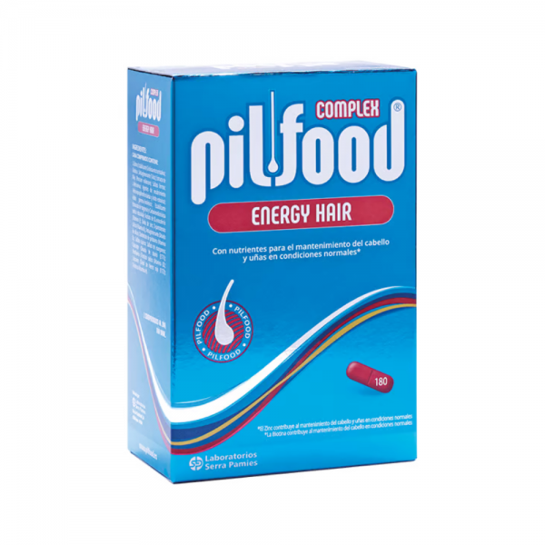 Pilfood Complex Energy Hair, 180 Cápsulas.- Pilfood