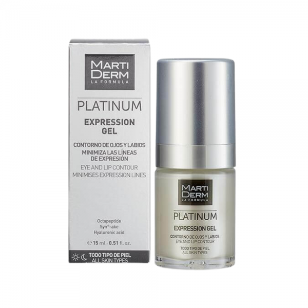 Platinum Expression Gel Contorno De Ojos y Labios, 15 ml. - Martiderm