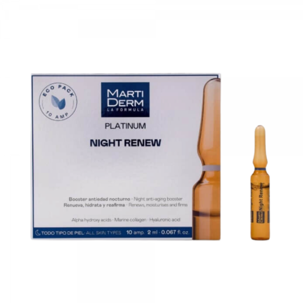 Platinum Night Renew ,10 Ampollas x 2 ml. - Martiderm