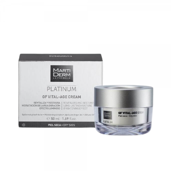 Platinum Vital Age Crema Pieles Secas Y Muy Secas, 50 ml. - Martiderm