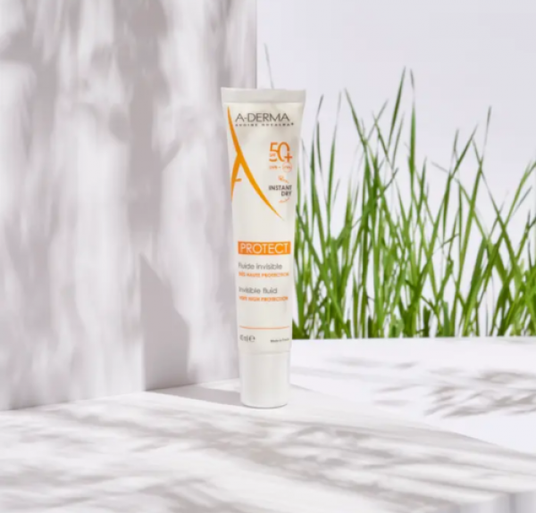 Aderma Protect Fluido Solar Facial Invisible SPF50+, 40 ml. - A-Derma