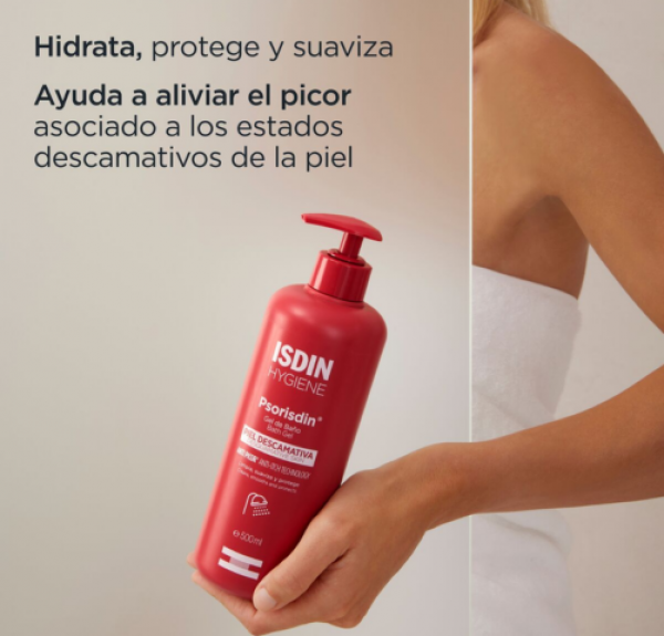 Psorisdin Hygiene Gel de Baño, 500 ml. - Isdin
