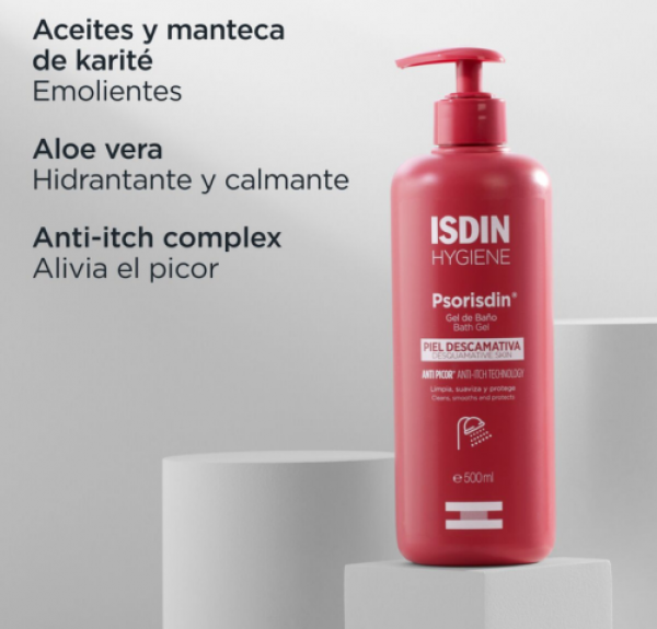 Psorisdin Hygiene Gel de Baño, 500 ml. - Isdin