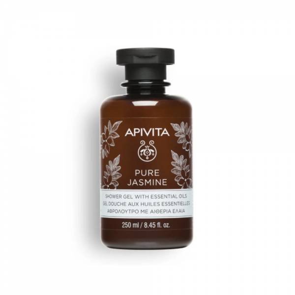 Pure Jasmine Gel de Baño con Aceites Esenciales con Jazmín, 250 ml. - Apivita