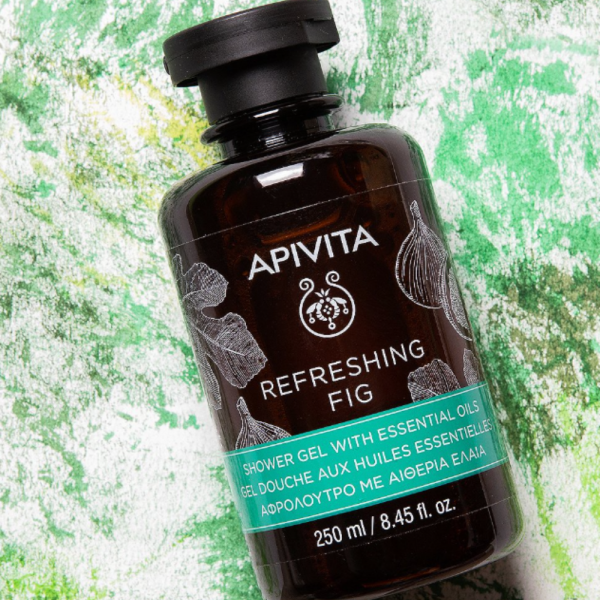 Refreshing Fig Gel de Baño con Aceites Esenciales con Higo, 250 ml. - Apivita