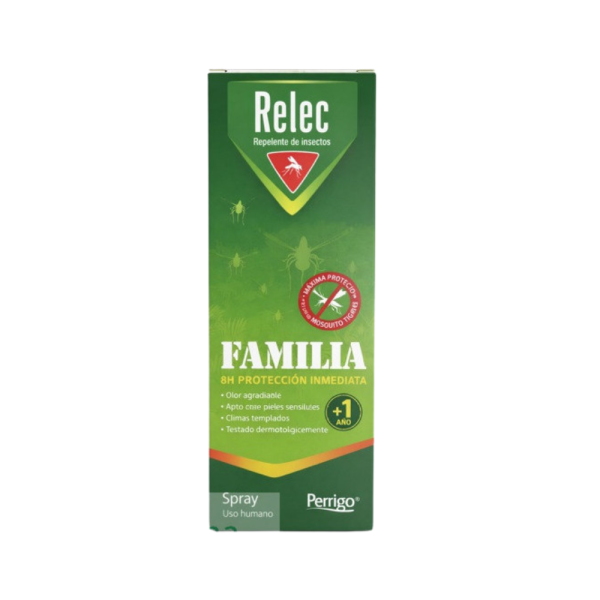 Relec Spray Familia 8h de Protección Inmediata, 100 ml. – Perrigo