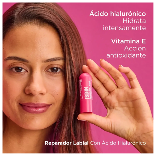 Reparador Labial Stick Rosa, 4 g. - Isdin