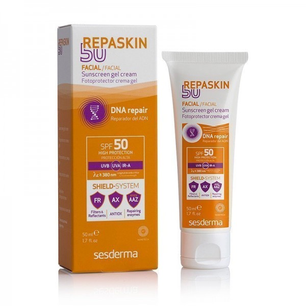 Repaskin Fotoprotector Facial SPF50 Toque Seco, 50 ml. - Sesderma