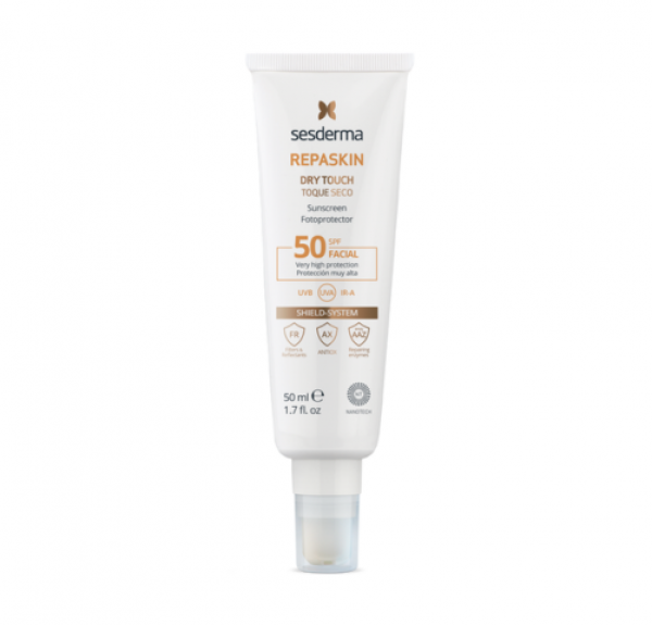 Repaskin Fotoprotector Facial SPF 50 Toque Seco, 50 ml. - Sesderma