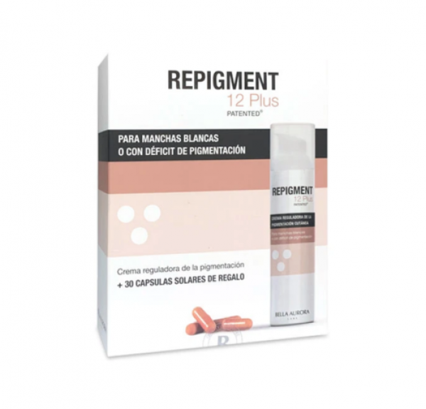Repigment12 Plus Crema Reguladora, 75 ml + Regalo de RepigmentSun, 30 Caps. - Bella Aurora
