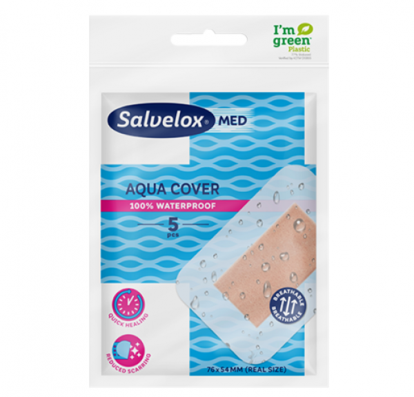 Salvelox Aqua Cover Apósito 76 x 54 mm, 5 ud. - Orkla