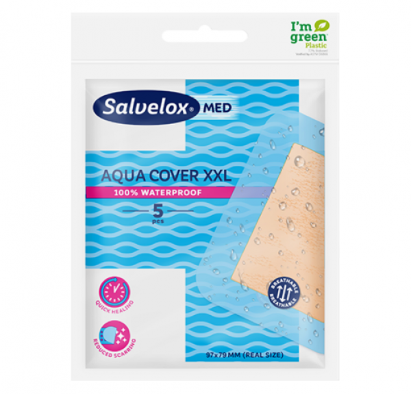 Salvelox Aqua Cover Apósito 97 x 79 mm, 5 ud. - Orkla
