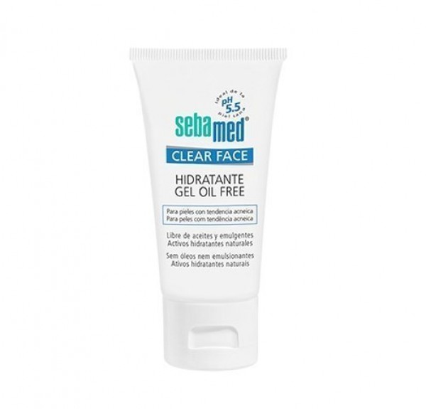 Clear Face Gel Hidratante Gel Oil Free, 50ml. - Sebamed 