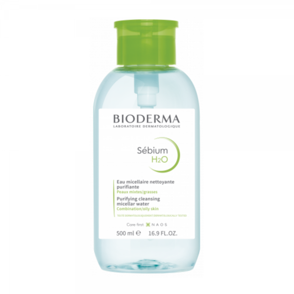 Sébium H2O Pump Solución Micelar, 500 ml. - Bioderma