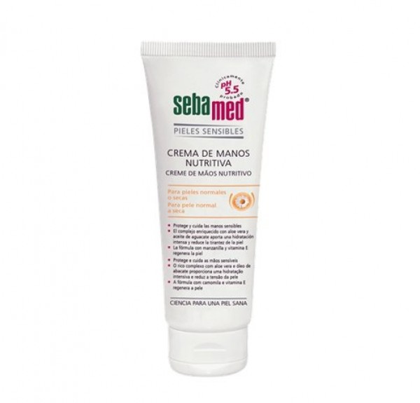 Crema de Manos Nutritiva, 75 ml. - Sebamed