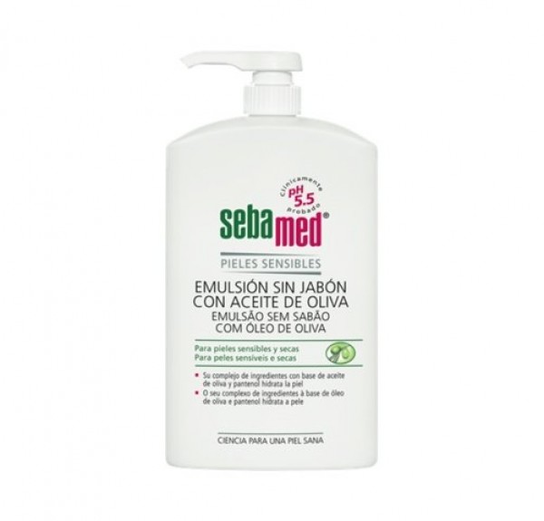 Emulsion sin Jabón con Aceite de Oliva, 1000 ml. - Sebamed