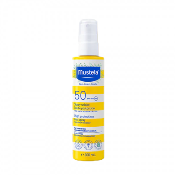 Spray Solar alta Protección SPF50, 200 ml. - Mustela