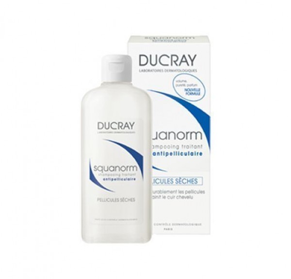 Squanorm Champú Tratante Anticaspa - Caspa seca, 200 ml.- Ducray