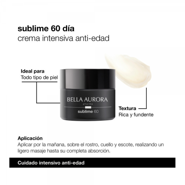 Sublime 60 Día Crema Intensiva Anti-edad, 50 ml. - Bella Aurora