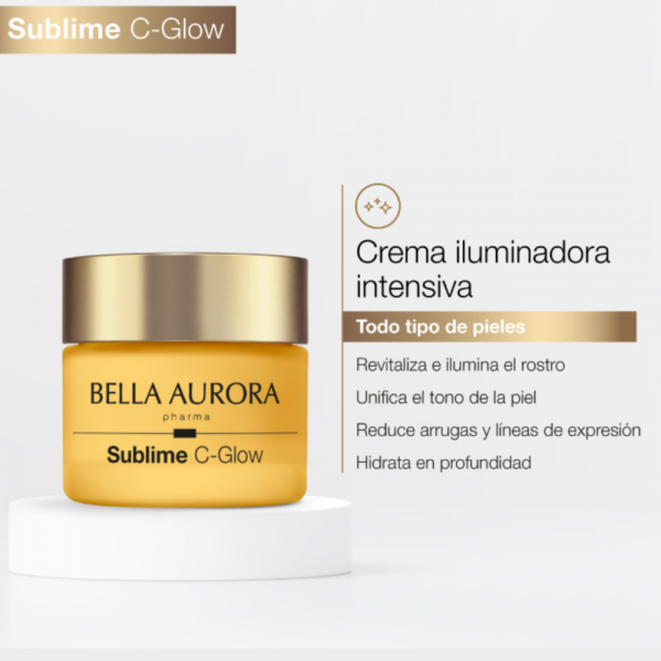Sublime C-Glow Crema Iluminadora Antiedad, 50 ml. - Bella Aurora 