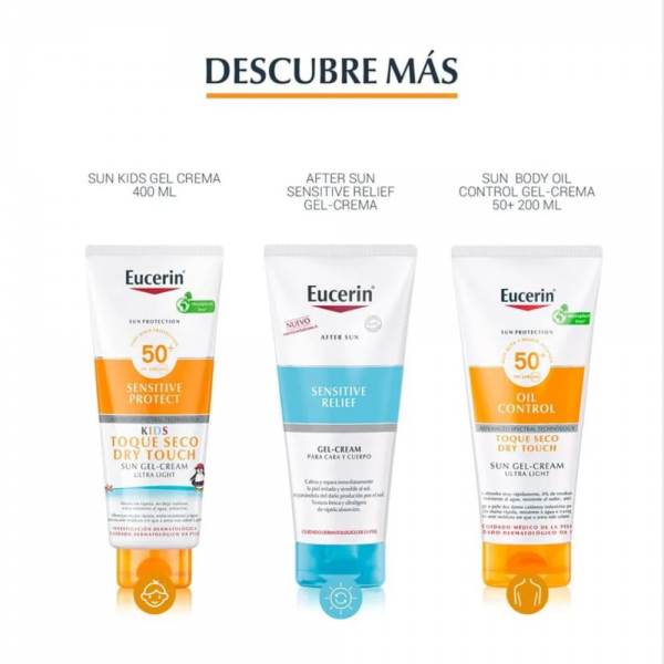 Sun Face Oil Control Crema con Color Tono Claro FPS50+, 50 ml. - Eucerin