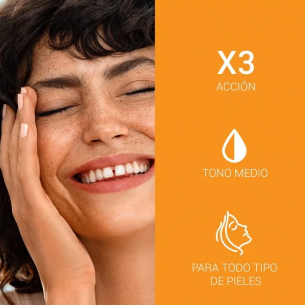 Sun Face Photoaging Control Fluido FPS50+ con Color Medio, 50 ml. - Eucerin