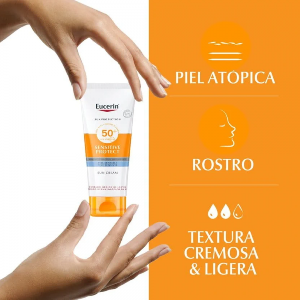 Sun Face Sensitive Protect Crema FPS50+, 50 ml. - Eucerin