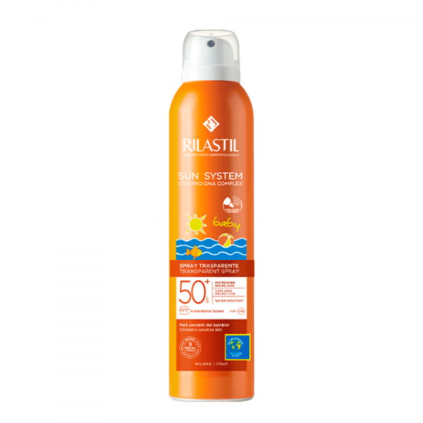 Sun System Spray Trasparente Baby SPF50+, 200 ml. - Rilastil