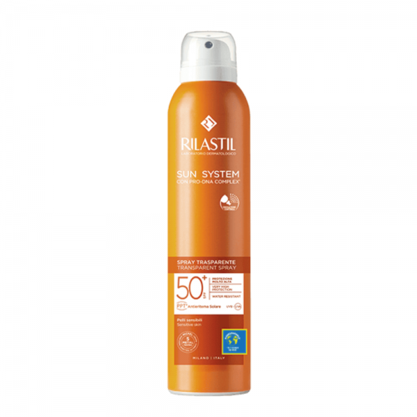 Sun System Spray Trasparente  SPF50+,  200 ml. - Rilastil