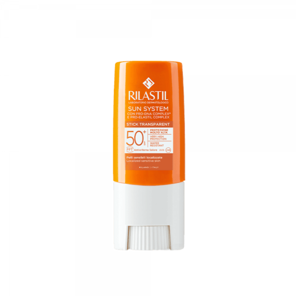 Sun System Stick Transparente SPF 50+, 8.5 gr. - Rilastil