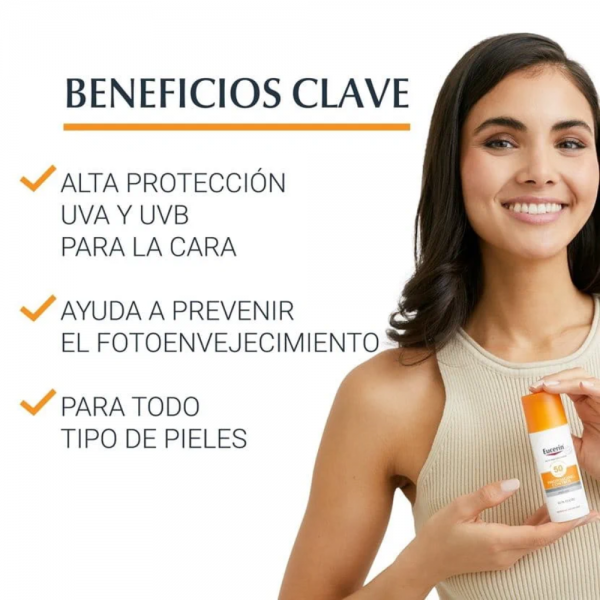 Sun Face Photoaging Control Fluido FPS50+, 50 ml. - Eucerin