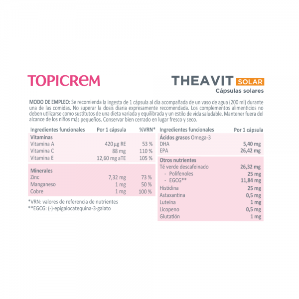 Theavit Solar, 30 Caps. - Topicrem