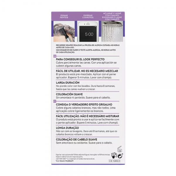 Touch Of Grey®, T-55 Moreno-Negro, 40 g. - Just For Men