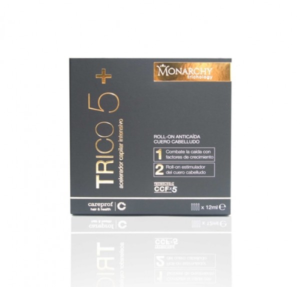 Monarchy Trico 5+ Roll-On Anticaída, 4 x 12 ml. - Careprof