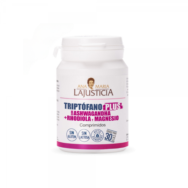 Triptófano Plus con Ashwagandha + Rhodiola y Magnesio, 60 Comp. - Ana Maria Lajusticia