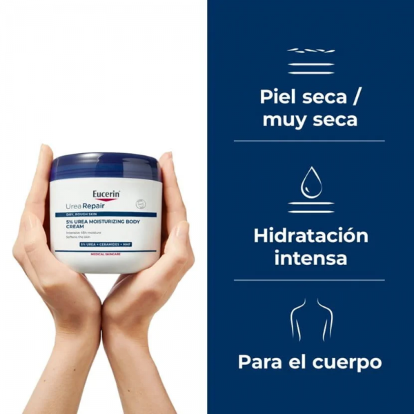 UreaRepair Crema Corporal Hidratante, 450 ml. - Eucerin