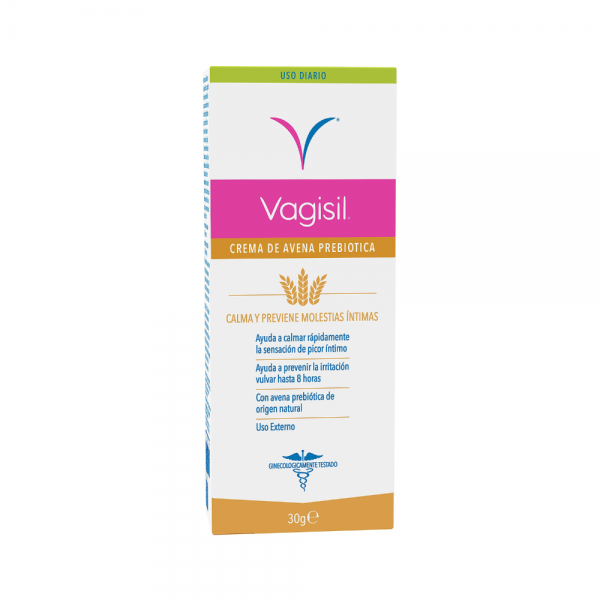 Vagisil Crema de Avena Prebiótica, 30 g. - Vagisil