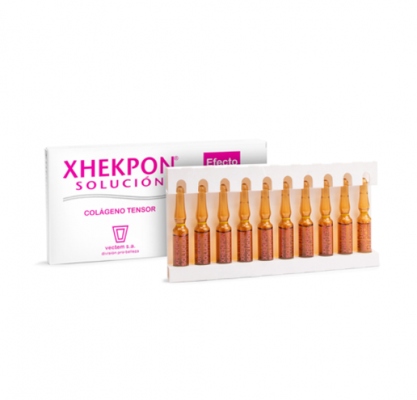 Xhekpon Solucion Colageno Tensor  Efecto Flash 10 Ampollas de 2,5 ml. -  Vectem
