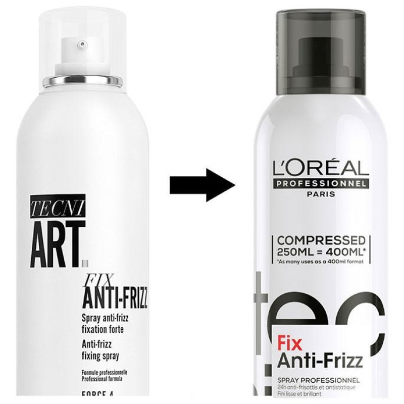 Tecni Art Fijador Antiencrespamiento Fuerza 4 250 ml - L'oral