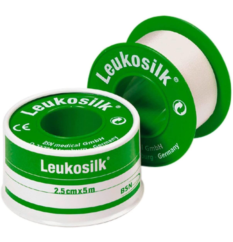 Esparadrapo Hipoalergico - Leukosilk (12 Unidades 5 M X 2,5 Cm)