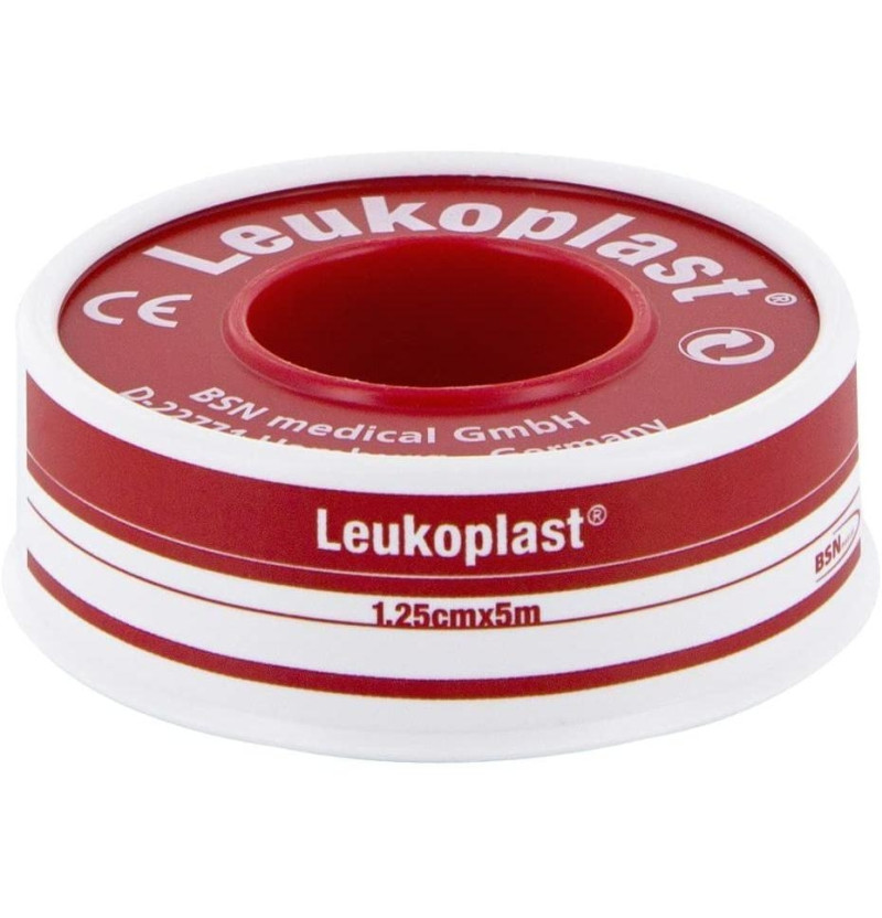 Esparadrapo - Leukoplast (1 Unidad 5 M X 1,25 Cm Color Blanco)