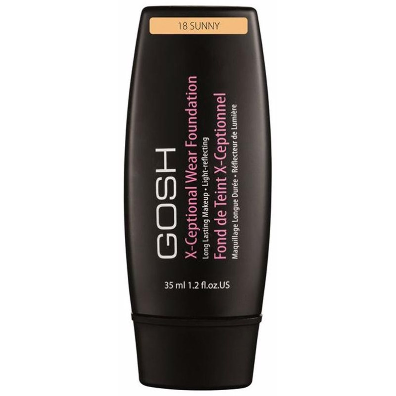 X - Ceptional Wear Foundation Long Lasting Makeup 18 - Sunny 35 ml - Gosh Copenhagen