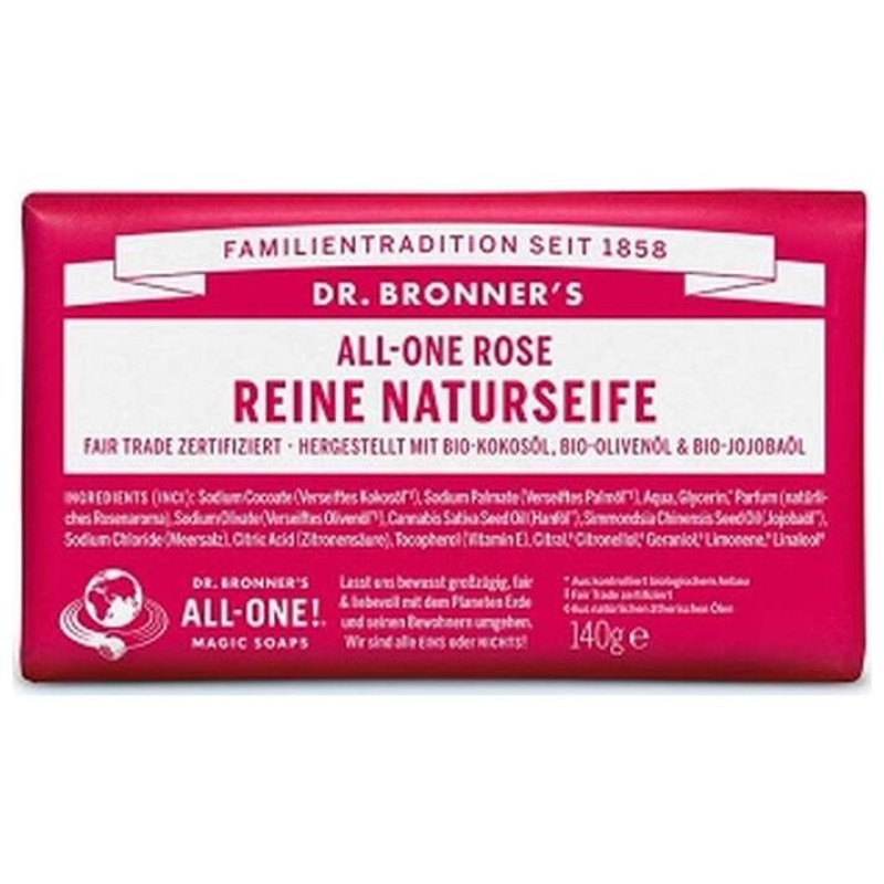 Jabon en Pastilla Rosas 140gr - Dr. Bronners