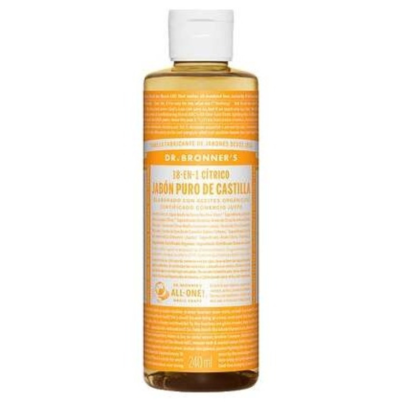 Dr. Bronner'S Jabón Líquido Cítricos Naranja Bio 240Ml