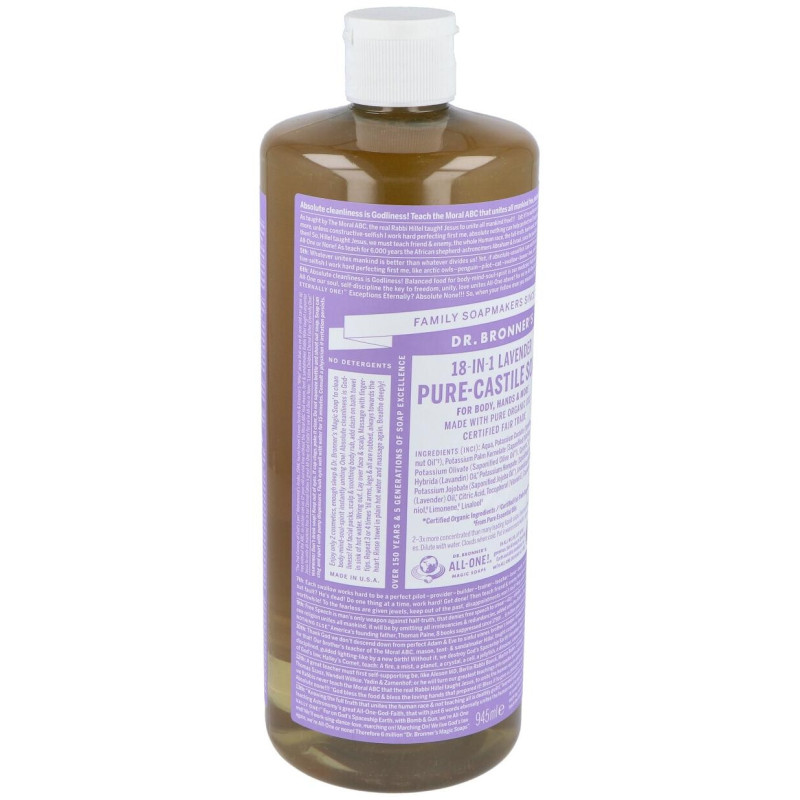 Dr. Bronner's Jabón Líquido Lavanda Bio 945ml - Dr. Bronners